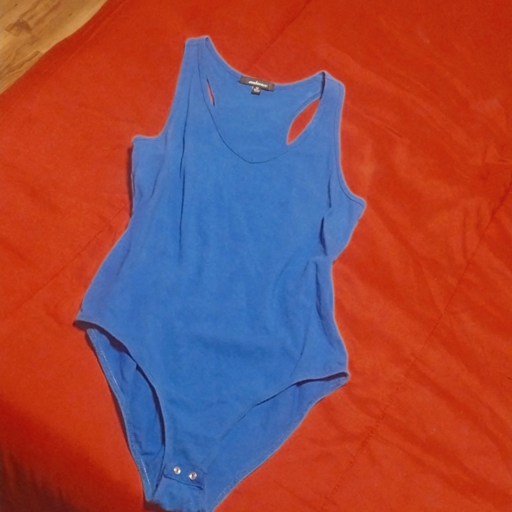 Blue one piece bodysuit